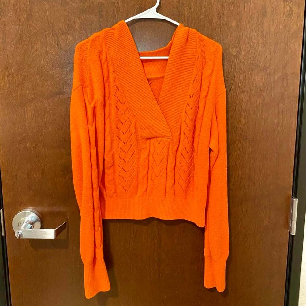 Free People Women's Orange Jumper